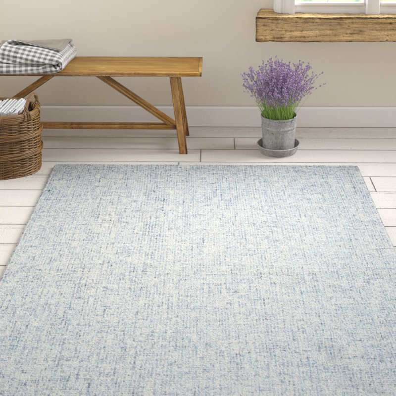 Gracie Oaks Marsh HandTufted Wool Blue Area Rug & Reviews Wayfair